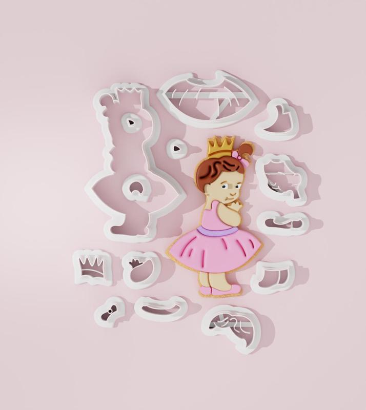Girl with Crown Cookie Cutter