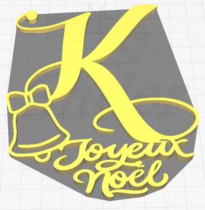 christmas decoration letter K