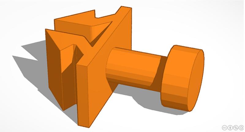 Click-on tool holder for aluminum profile (no need to remove profile caps)