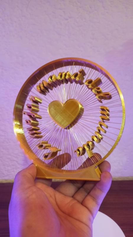 The best mom in the world - 3D string model