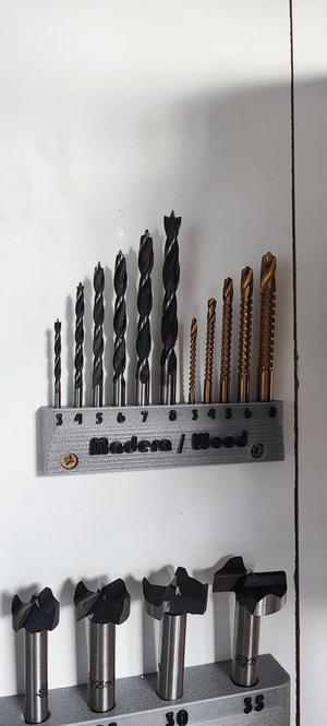 soporte brocas de madera / wood drill holder