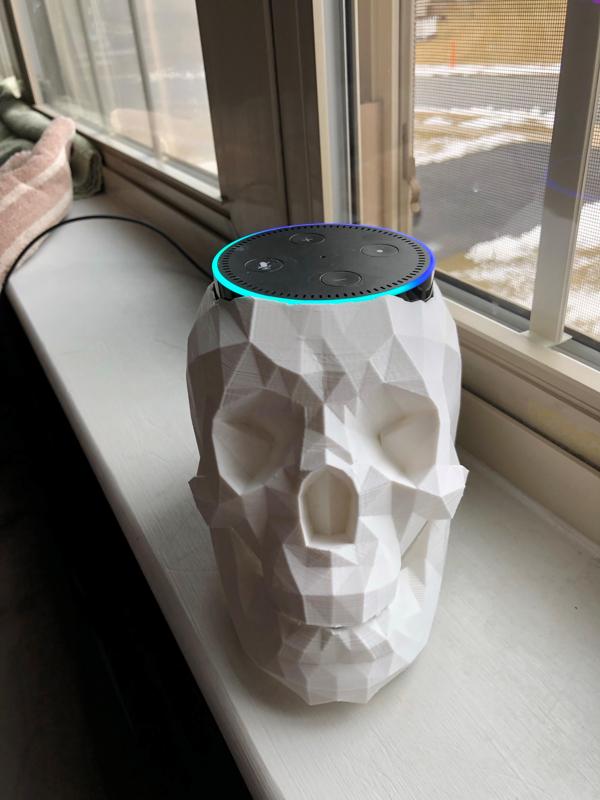 Echo Dot Skull Holder with sound escape