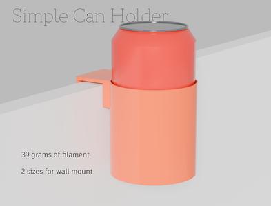 simple can holder, cup holder - wall mounted
