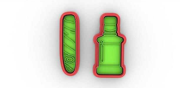 BOTTLE CUTTER AND SEAL -CIGARETTE