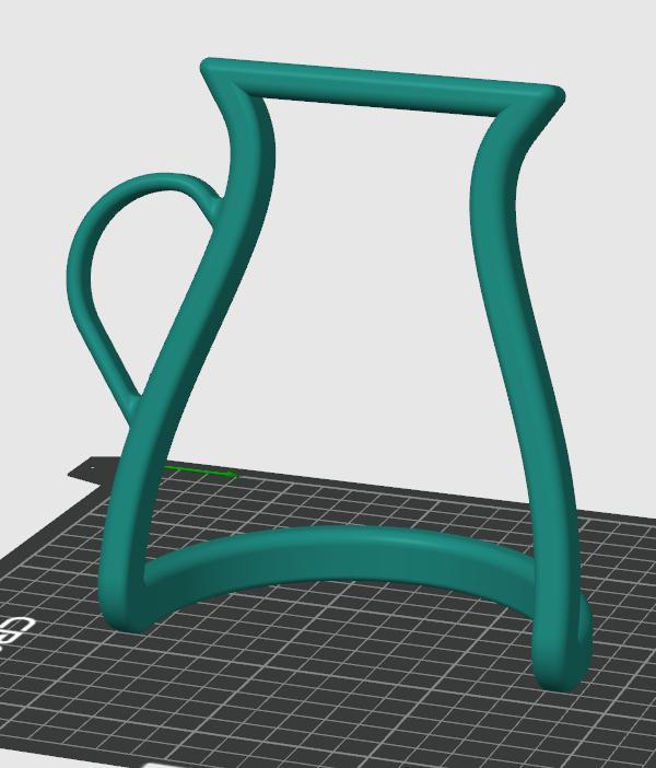 Outline vase for dry flowers