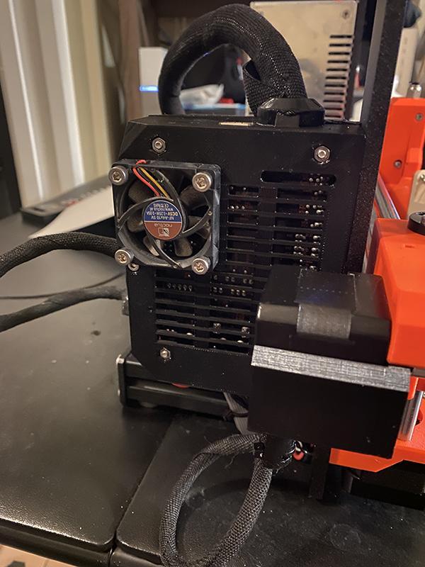 Einsy base external fan modification