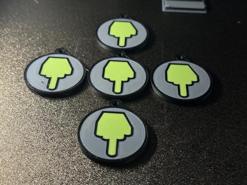 Middle finger keychain.