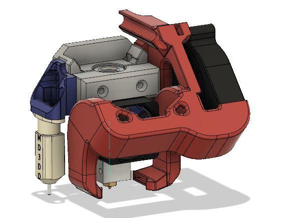 E3D V6/Volcano Creality hotend mount with BLTouch/ EZABL
