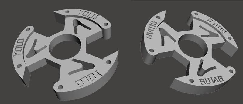 Fidget Spinner Tri Nuts