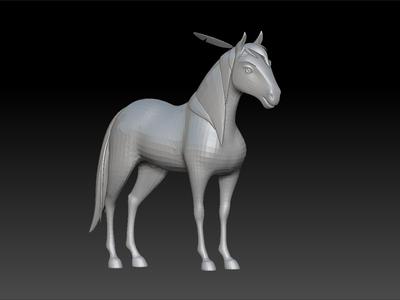 Horse cartoony - fantasy horse