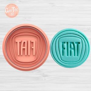 LOGO AUTO FIAT Cutter with Stamp / Cookie Cutter