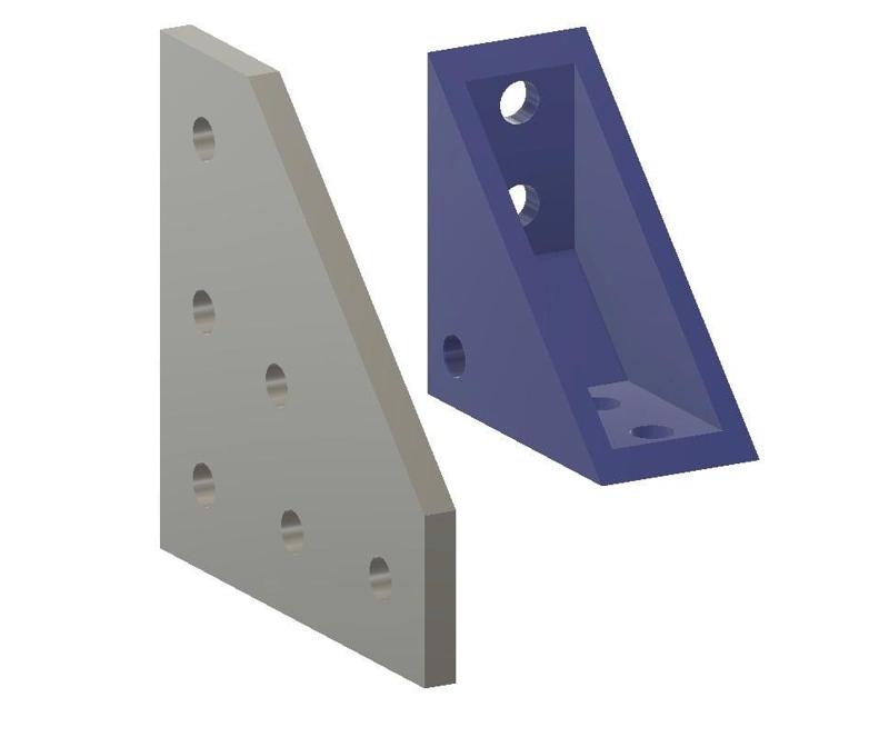 20x20 side plate, corner mk2