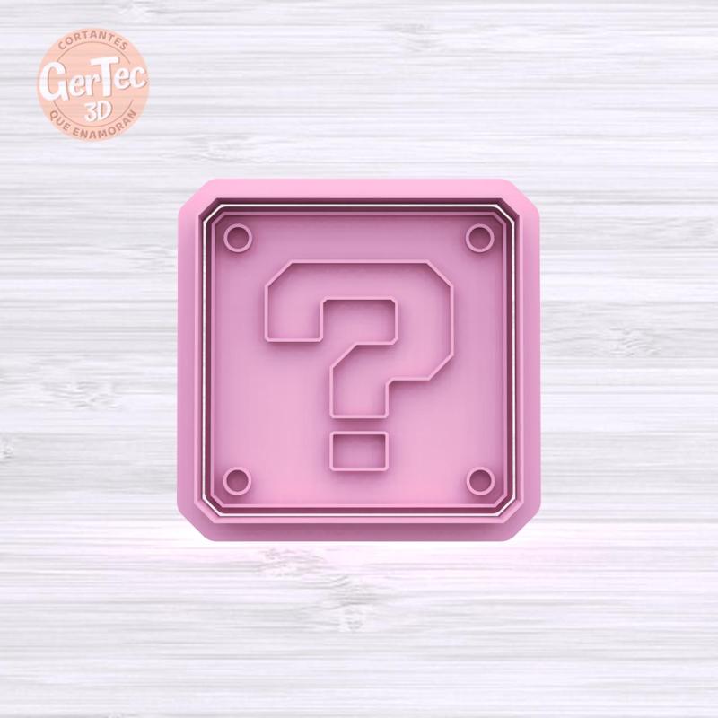 SUPER MARIO SURPRISE CUBE Cutter with Stamp / Cookie Cutter