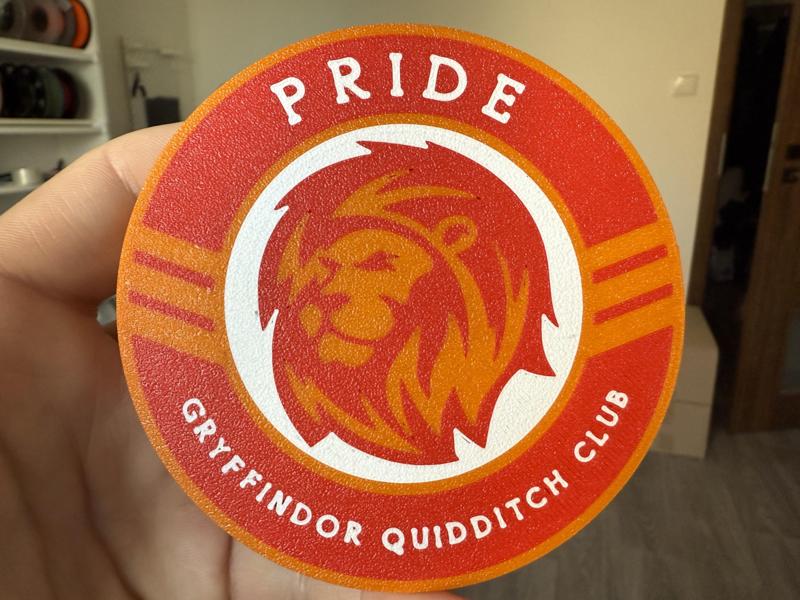 Gryffindor Quidditch club coaster