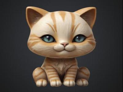 Cute cat sitting