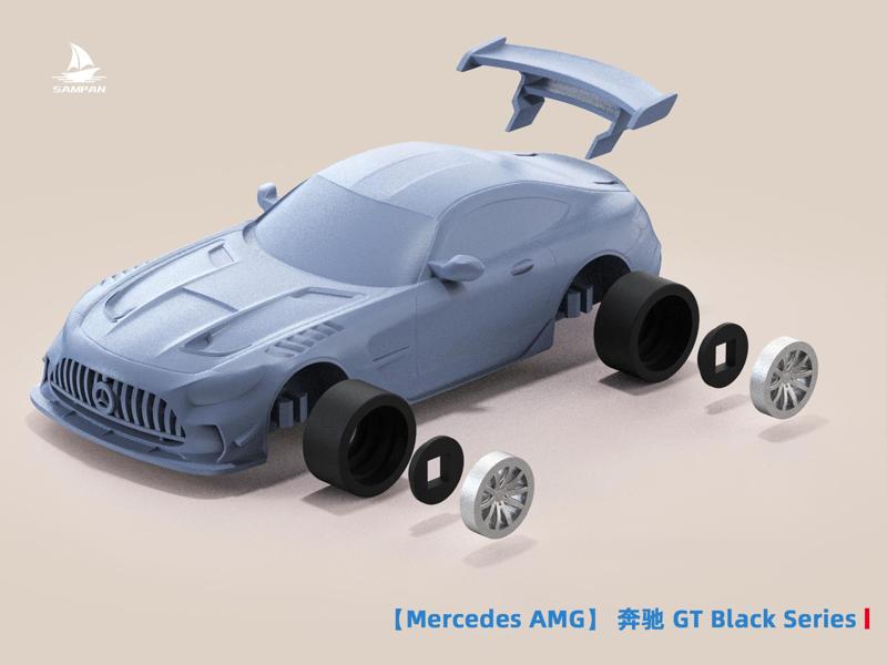 [Mercedes AMG] Mercedes AMG GT Black Series F1 Safety Car 1:64 and 1:43 Scale Unpainted Model