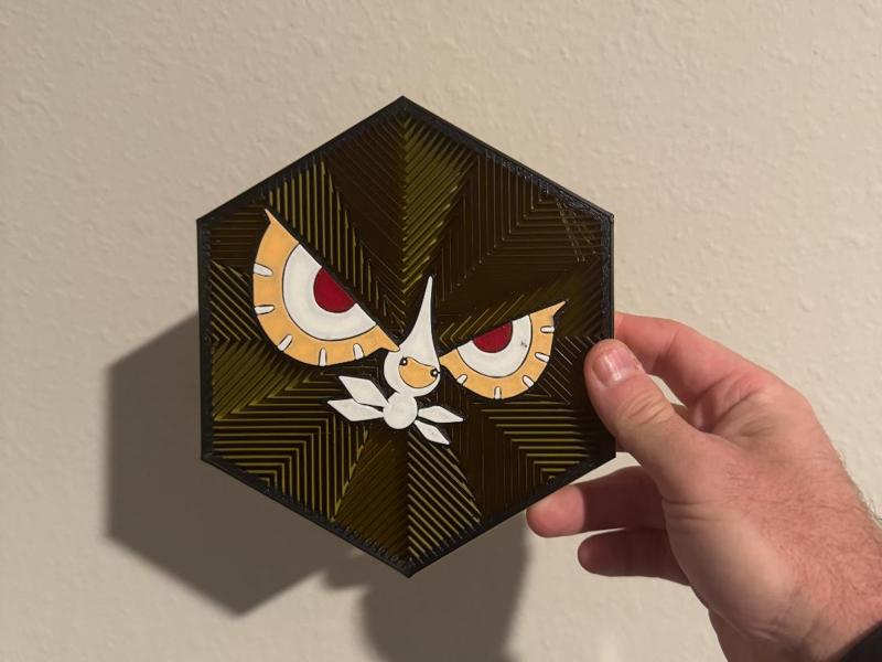 #284 Masquerain Hex Wall Art