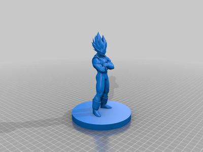 Vegeta dragon ball z com base redonda