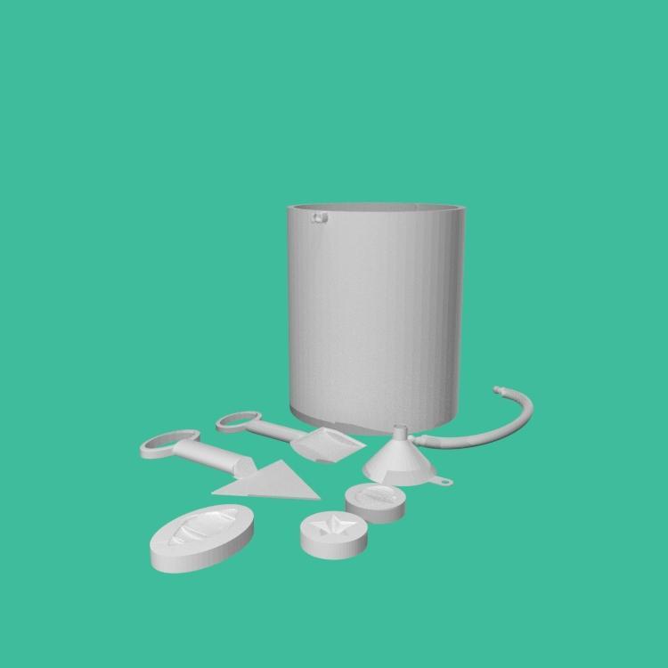 Beach pale and shovel