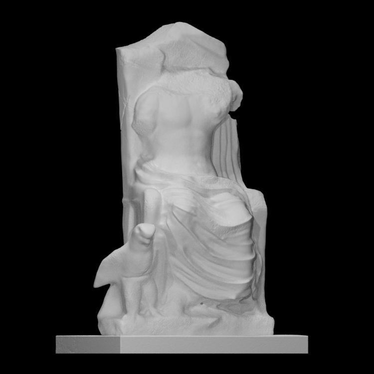 Zeus seated on a throne