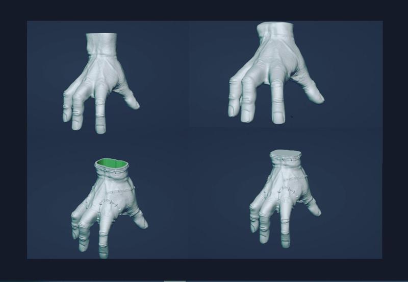 Wednesday The Thing - Hand (4Model) STL 3D Printable Files
