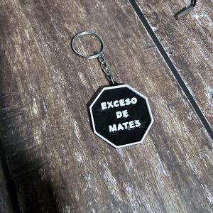 Octogonal key ring excess of gourds