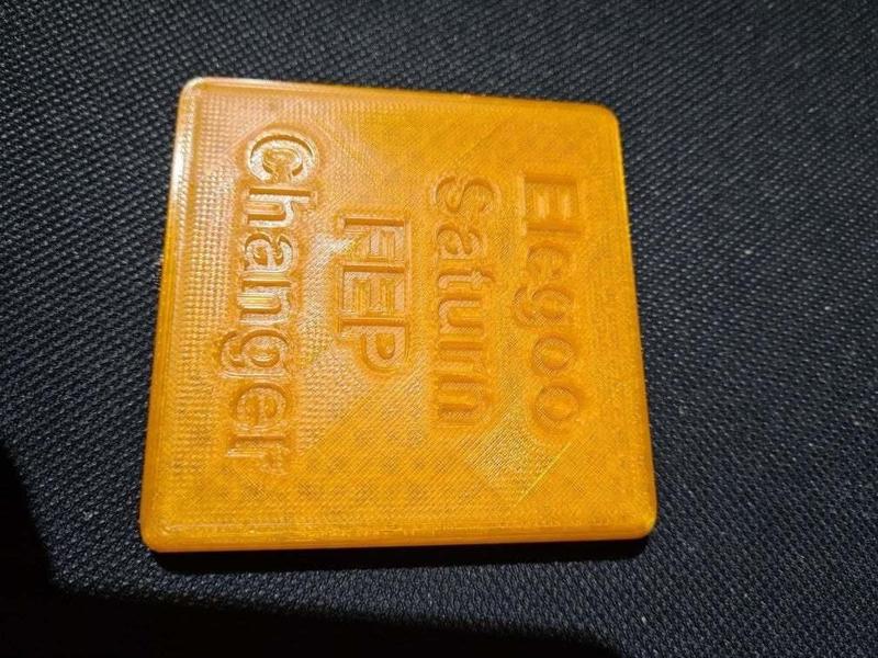 Elegoo Saturn FEP Change assistant