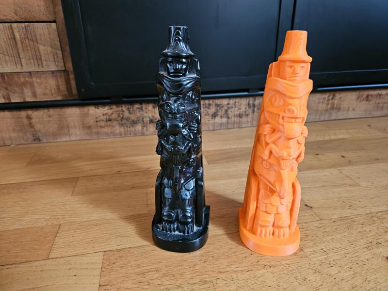 Totem pole Indians Boma Canada