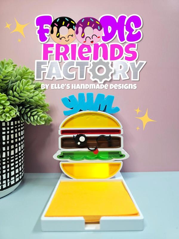 Kawaii Hamburger Haven Desk Organizer (PERSONAL USE ONLY)