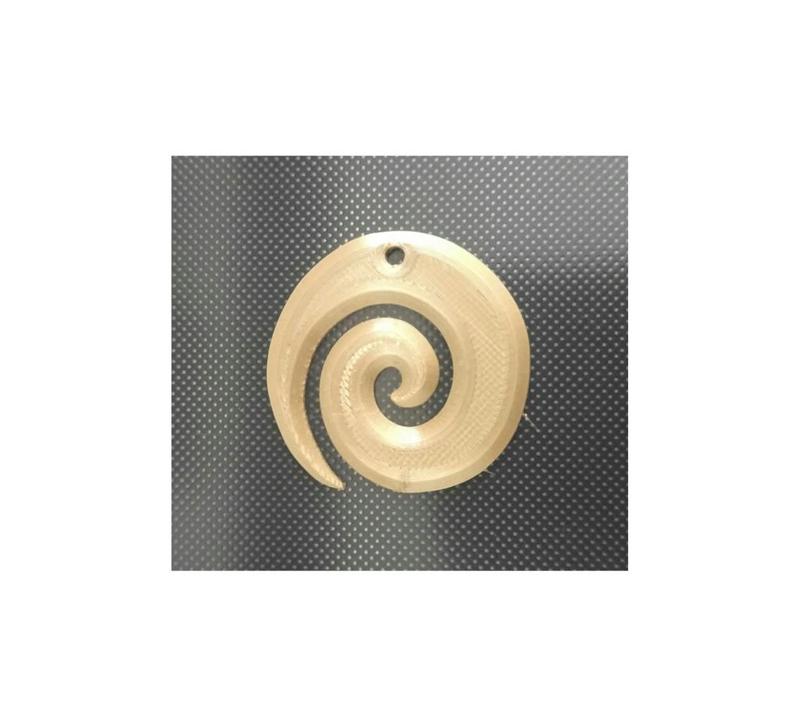 spiral necklace pendant