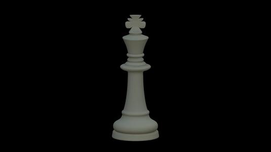 Large chess king piece