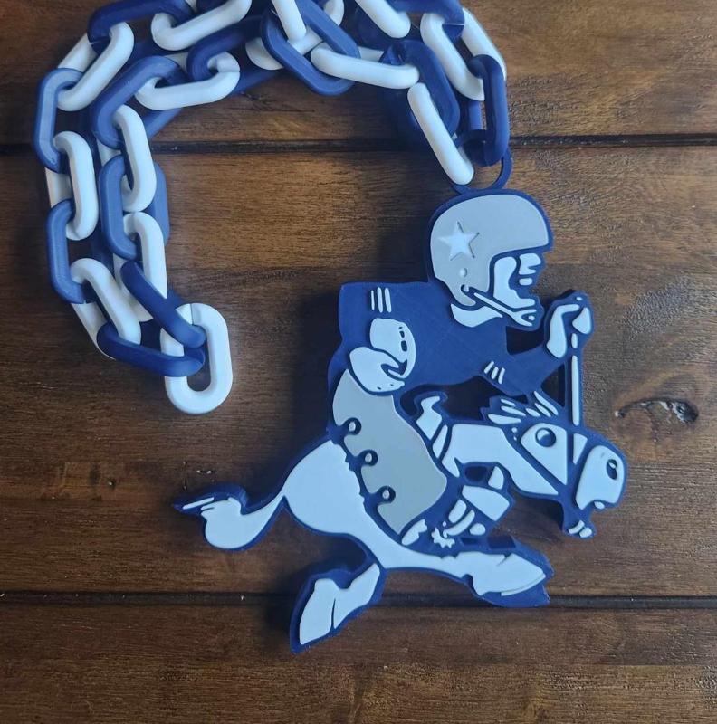 Dallas Cowboys Retro Logo Jumbo Necklace Chain NFL