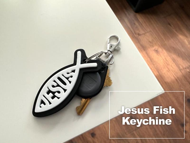 Jesus Fish Keychain