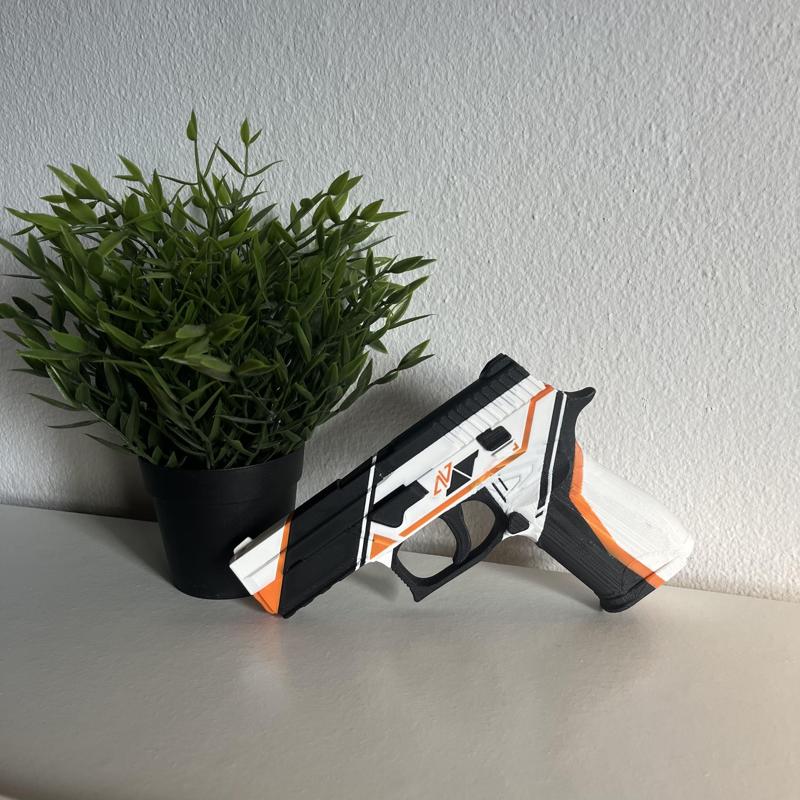 P250 Asiimov - CS:GO / CS2 - 3D Printable Model