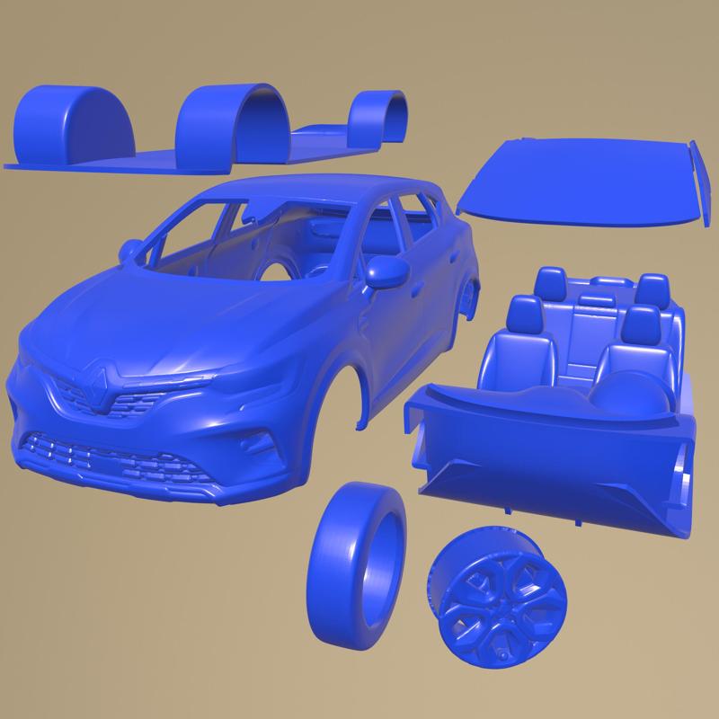 Renalut Captur 2020 PRINTABLE CAR IN SEPARATE PARTS