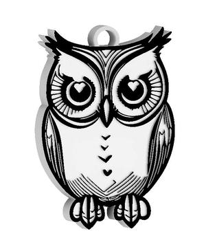 Cute Owl Keychain / EARRING / NECKLACE