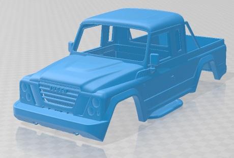 Iveco Massif Pickup 2011 Printable Body Car