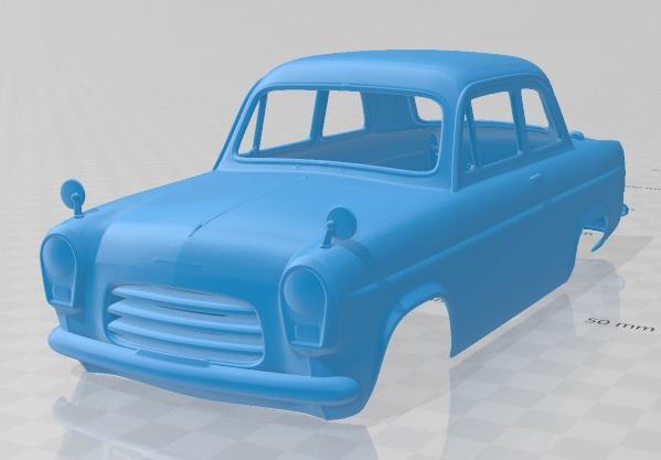 1953 Ford Anglia 100E 1953 Printable Body Car