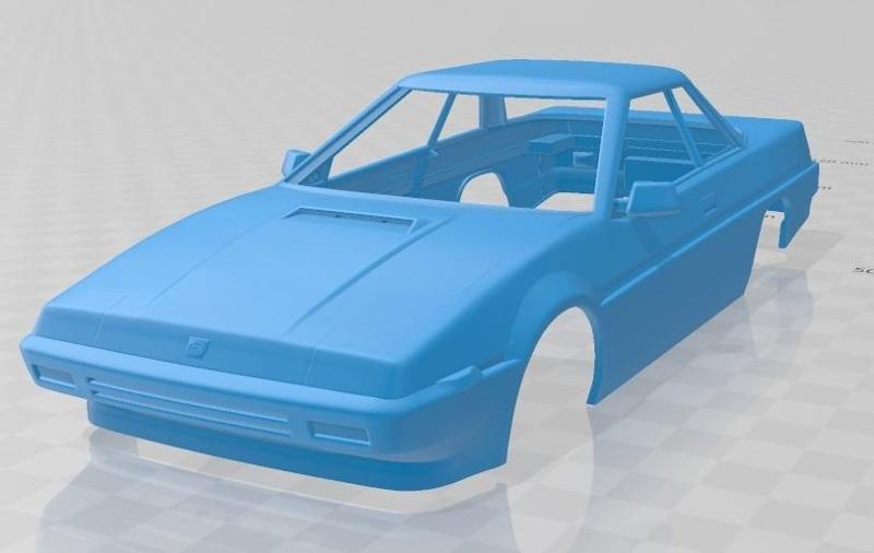 Subaru XT 1985 Printable Body Car
