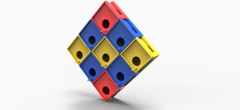 "8-bit" Birdhouse (modular)