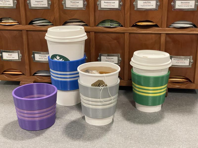 Reusable coffee cup sleeve