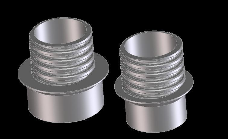 Vacuumdapter DN50/DN40 to hose inside 38mm