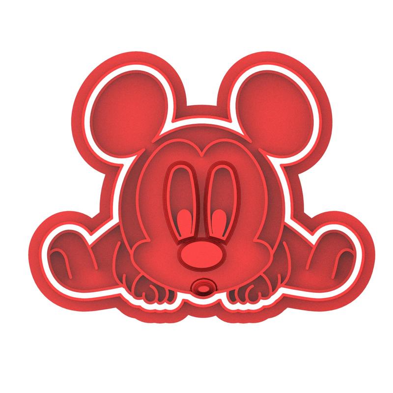Mickey mouse baby cookie cutter 8cm