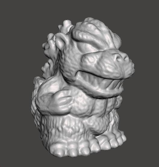 SD HEISEI GODZILLA 1992 PVC VINTAGE FIGURE CHIBI SUPER DEFORMED