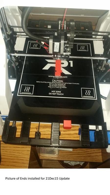 Pergo Robo3D R1 (and plus) true 330mm Y rails upgrade