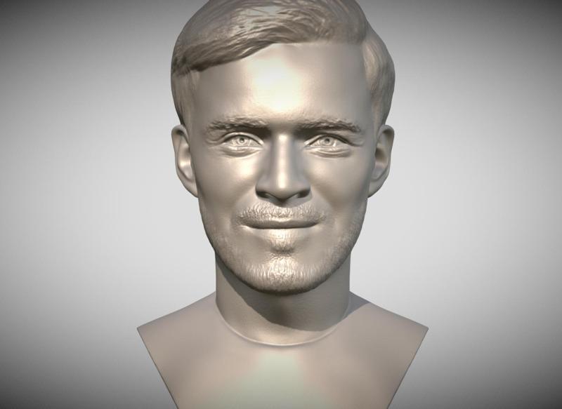 Pewdiepie bust for 3D printing