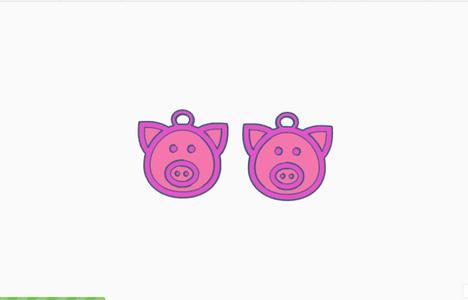 piggy earring pendant pendant earring jewelry