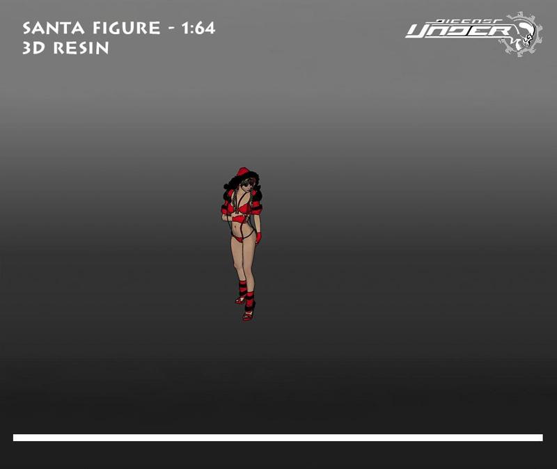 SANTA GIRL  - SCALE 164 - 3D PRINT MODEL