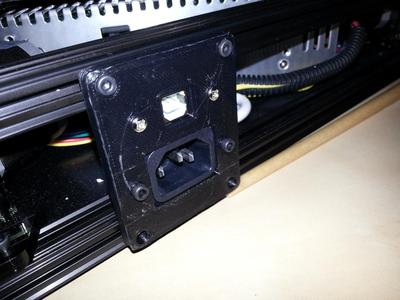 Power & Usb mount for Kossel Clear