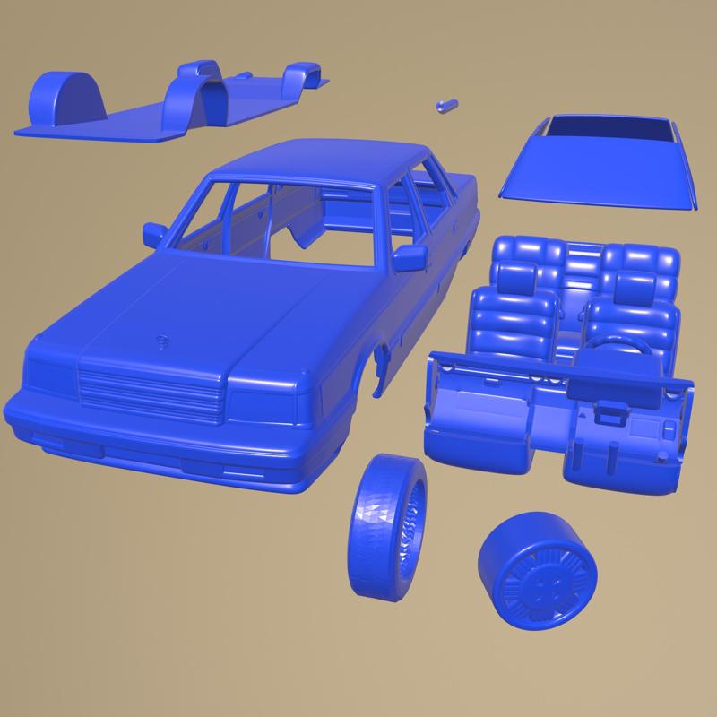 Hyundai Grandeur 1986 PRINTABLE CAR IN SEPARATE PARTS